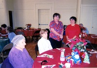 Berta Sanderson, Lyn Scott, Althea Mason, Mary Lou Juliano, Town Hall