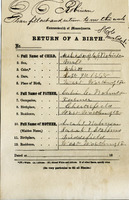 Birth certificate: Archie Douglass Robinson, Sept. 9, 1868