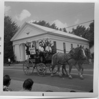 Bicentennial Parade - Team pulling the Worthington Selectmen - Bert Nugent, Ken Osgood, Emerson Davis and Henry Snyder
