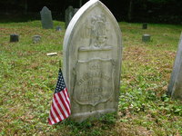 Leonard Cemetery Tombstone. Feakes Map Row D, No. 9