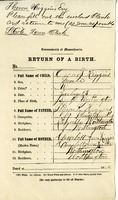 Birth Certificate: Oscar T. Higgins, July 13, 1868