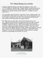 Sketch about Hilltop Restaurant and Bar for 250th celebration