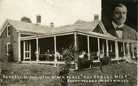 Russell Conwell Cottage with inset portrait of Conwell