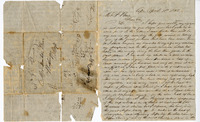 Letter from Fordyce Benjamin to Franklin Burr, April 1850, about life in Napa California